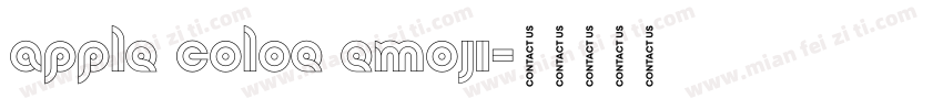 apple coloe emoji字体转换